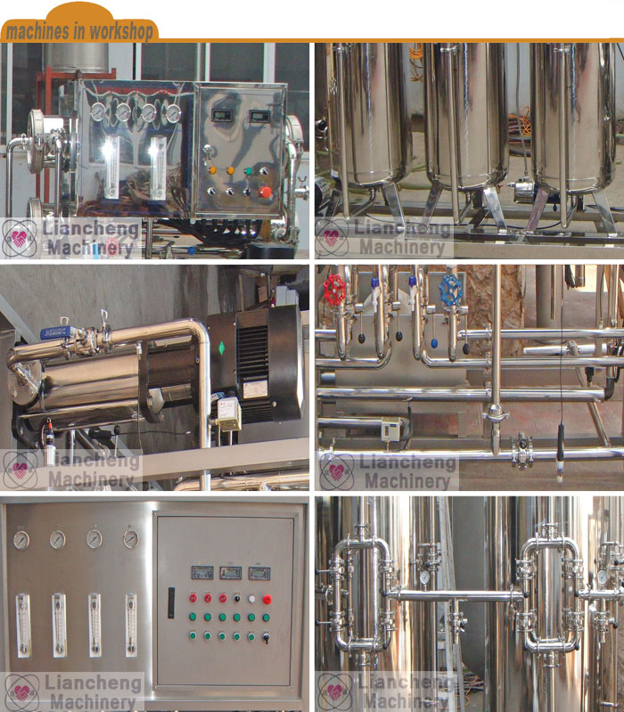 Pure water production line and solar water heater production line