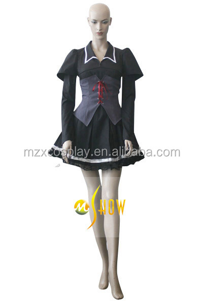 日本アニメしゅごキャラ! utau星奈コスプレ衣装の女性セクシーな黒のドレスハロウィーンパーティーのために問屋・仕入れ・卸・卸売り