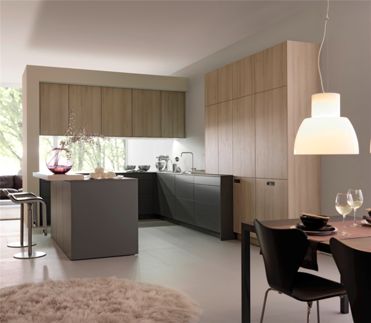 2015 de madera sólida gabinete de cocina, gabinetes de cocina ...