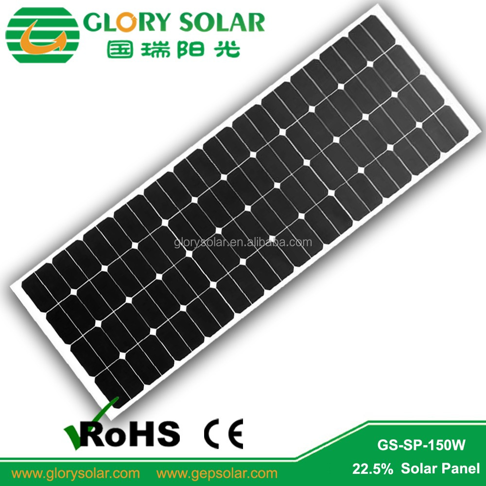 Customized Sunpower Semi Flexible Solar Panel 18w 20w 40w 50w 100w 120w