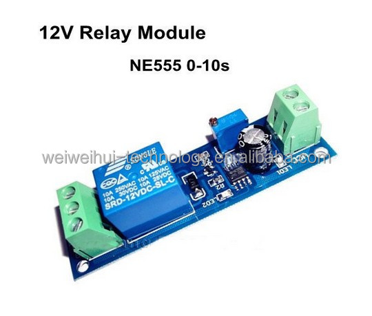 Wwh- 5v、 タイマーのスイッチを遅らせる12v調節0〜10秒とne555発振器問屋・仕入れ・卸・卸売り