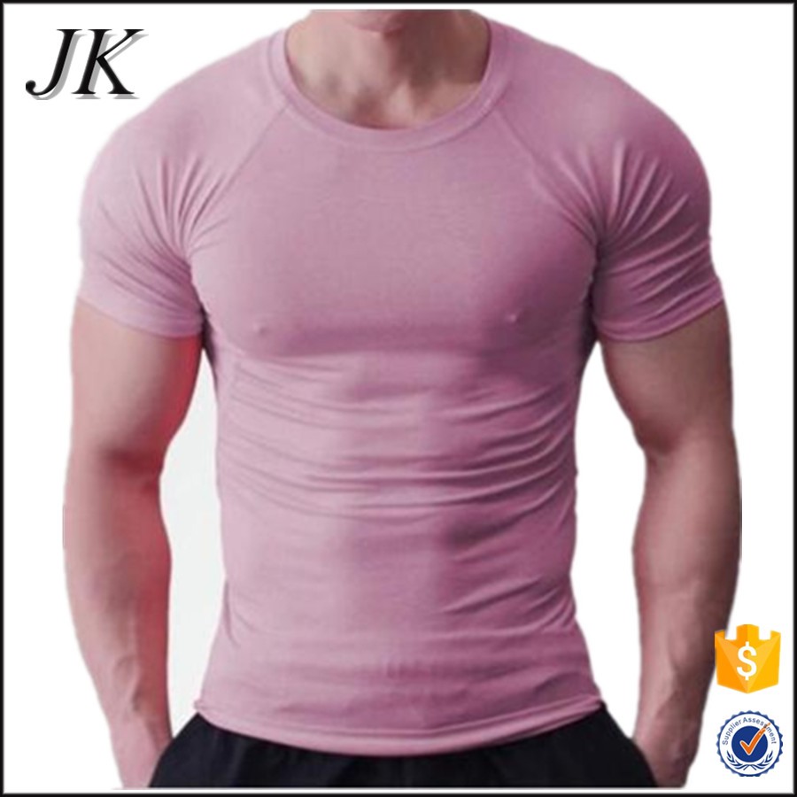 Custom Made Blank Men Athletic Tight Fit Scoop Neck Raglan T Shirt For