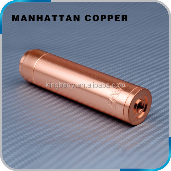 2014 new mechanical mod copper manhattan mod clone 1:1 manhattan mod high quality from kingberry