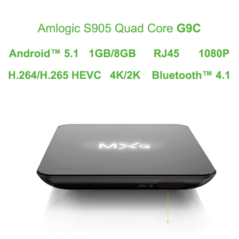 Amlogic s905 クワ ッド コア ビット CortexA53 ペンタ コア Mali-450 1g8g 1000 メートル lan bluetooth 4.0 アンドロイド 5.1 アンドロイド tv ボックスクアッドコア コア仕入れ・メーカー・工場