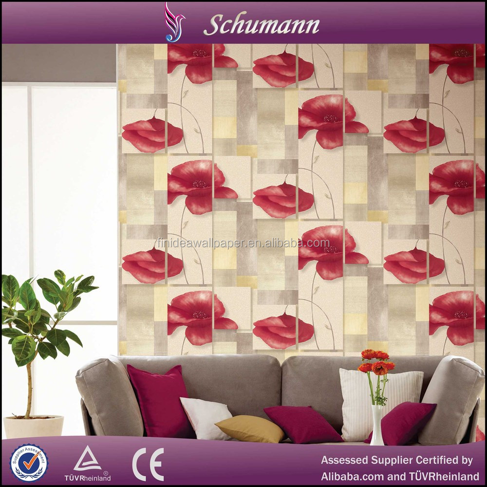 Landelijke stijl en warm gevoel non woven behang materiaal voor ... Wallpaper voor slaapkamers