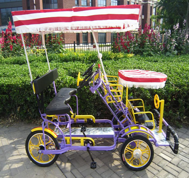 Family Four Wheels Two Seats Surrey Bike With Kid Seat tandem Bike sightseeing Bike Buy Sightseeing Bike Four Wheels Surrey Bicycle Tandem Bike With Kid Seat Product on Alibaba