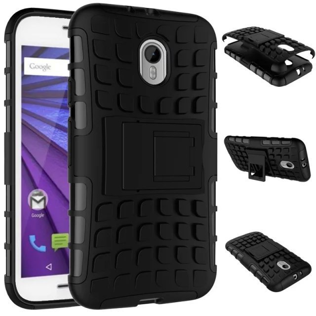 シリコーン+pc2イン1スタンド機能バックカバー電話motorolaモトg3用ケース仕入れ・メーカー・工場