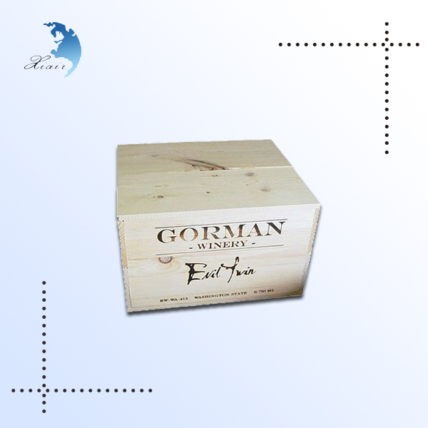 cheap custom handmade liquor/champagn/whisky bottle packing woden box