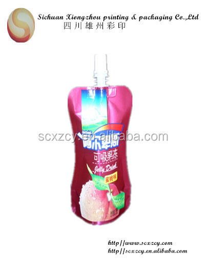 custermized stand up pouch with spout for coconut water