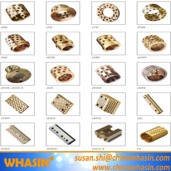 Lubricating Bearing Pads Thrust Washer Flanged Sleeve Bush Cast Bronze Bearing Graphite Bronze Bushing.jpg
