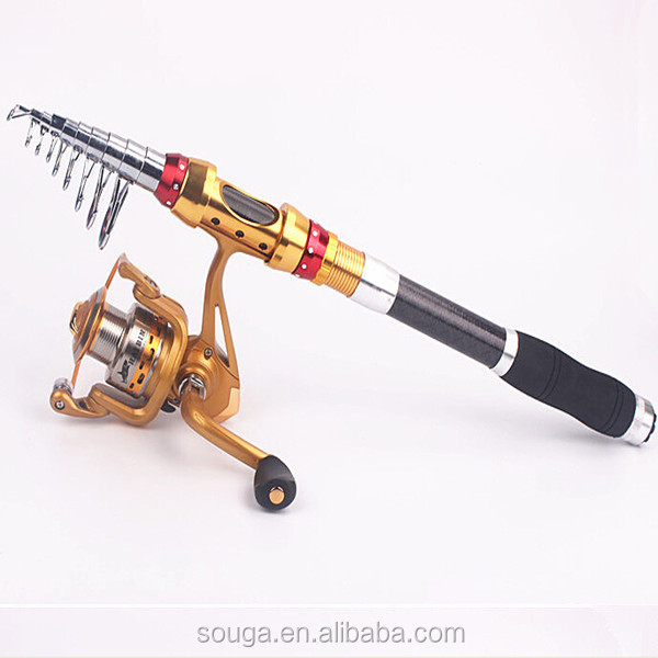 卸売釣りロッド伸縮式カーボンロッド金属製の魚のルアー海のがらくたフライフィッシングロッド問屋・仕入れ・卸・卸売り