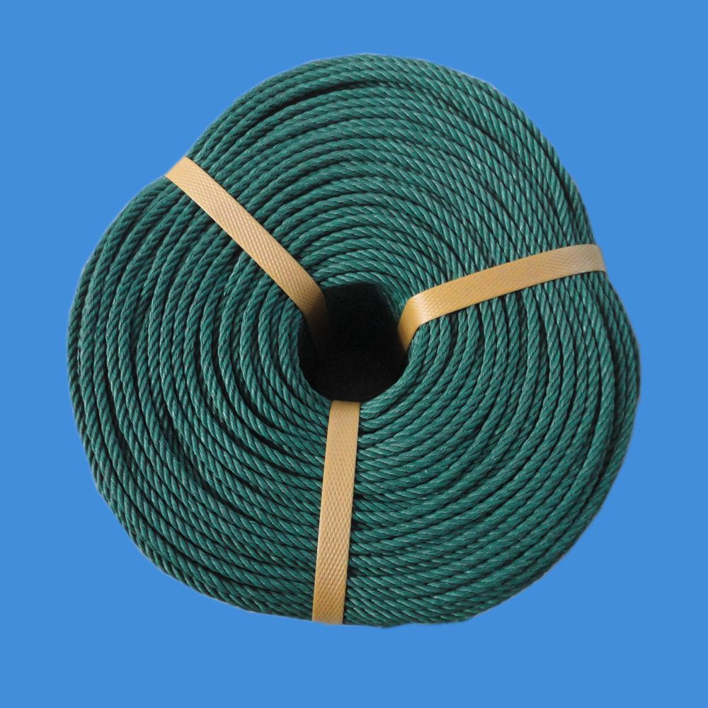 baiyuan 10mm 3strand recycled pp material twisted plastic rope