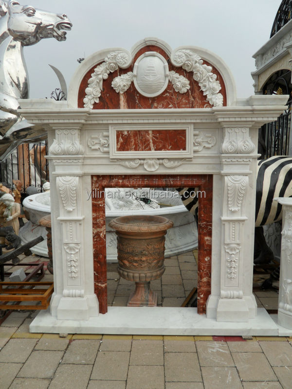 屋内装飾的な天然石yl-b104の大理石の暖炉のマントルピース問屋・仕入れ・卸・卸売り