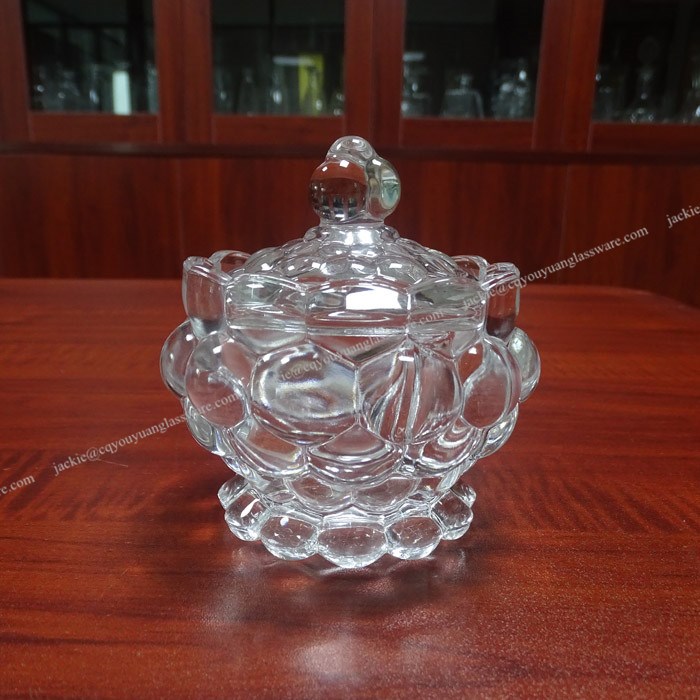 Bulk Wholesale Unique High Quality Small Glass Covered Sugar Bowl Buy