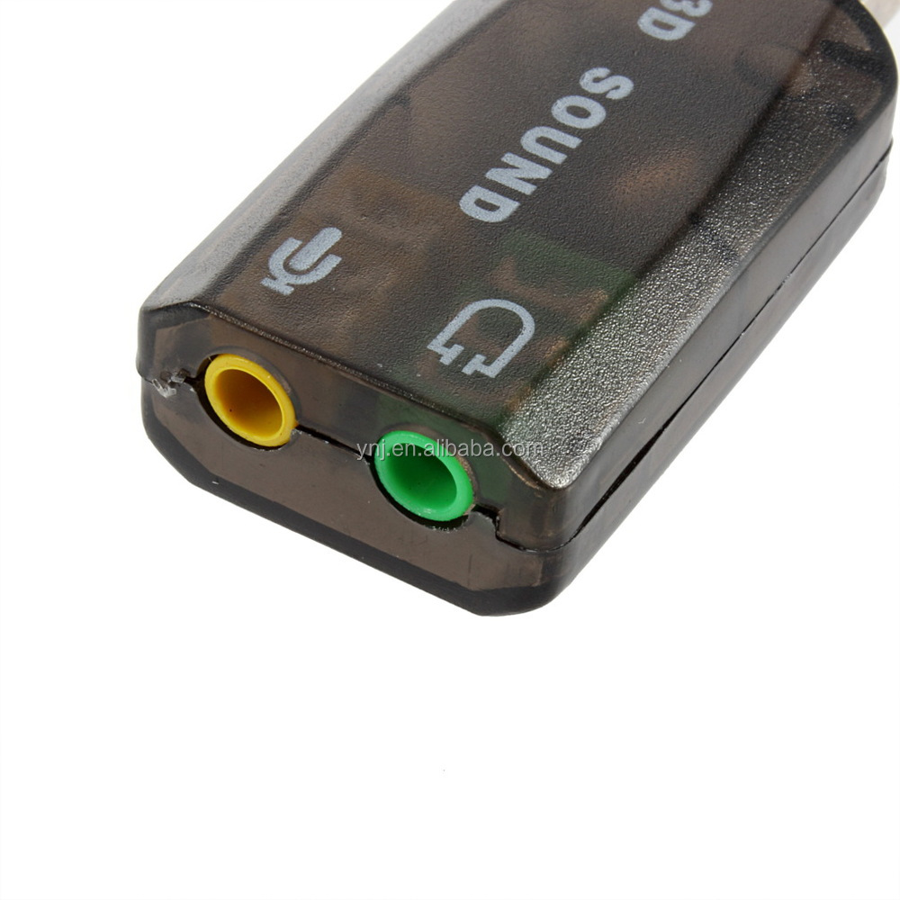 新しい3.5mmにusb2.03dバーチャル5.1チャンネルのサウンドカード問屋・仕入れ・卸・卸売り