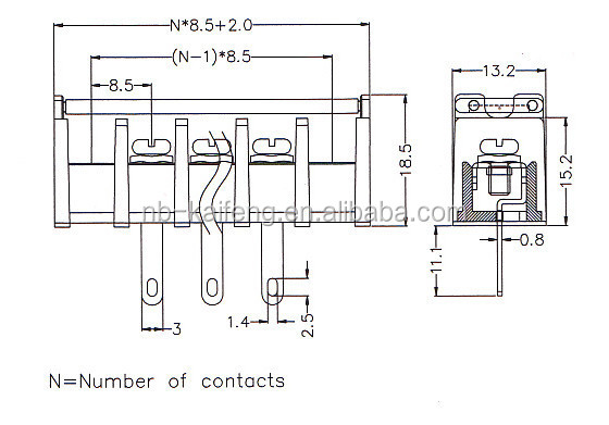 Kf-35hm8.5mmピッチコネクタバリアのための電子コネクタ、 端子カバー仕入れ・メーカー・工場