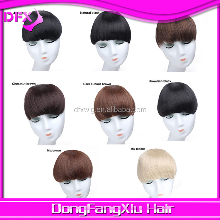 卸売価格フリンジのかつらヘアクリップ前髪- 髪強打で前髪でクリップヘアアクセサリーで人工毛問屋・仕入れ・卸・卸売り