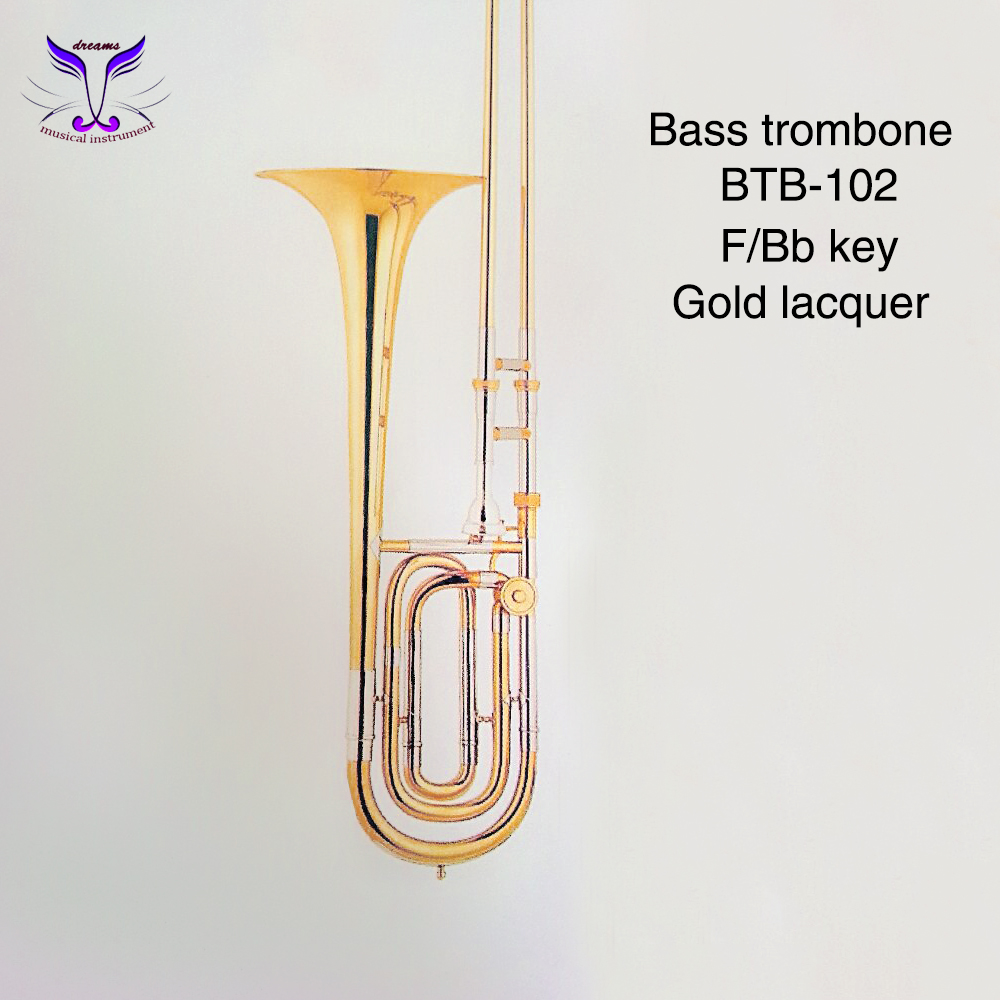 Gold Lacquer Bb/f Key Cimbasso Trombone Buy Red Plastic Trombone