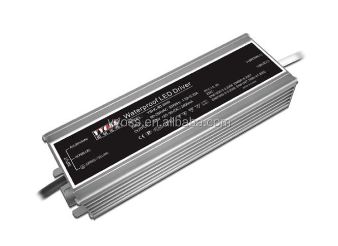 ip67 ac dc constant current dimmable led driver with ce rohs TUV/80w 700/1050/1400/2400ma dimmable Power supply YSHC-80-700D