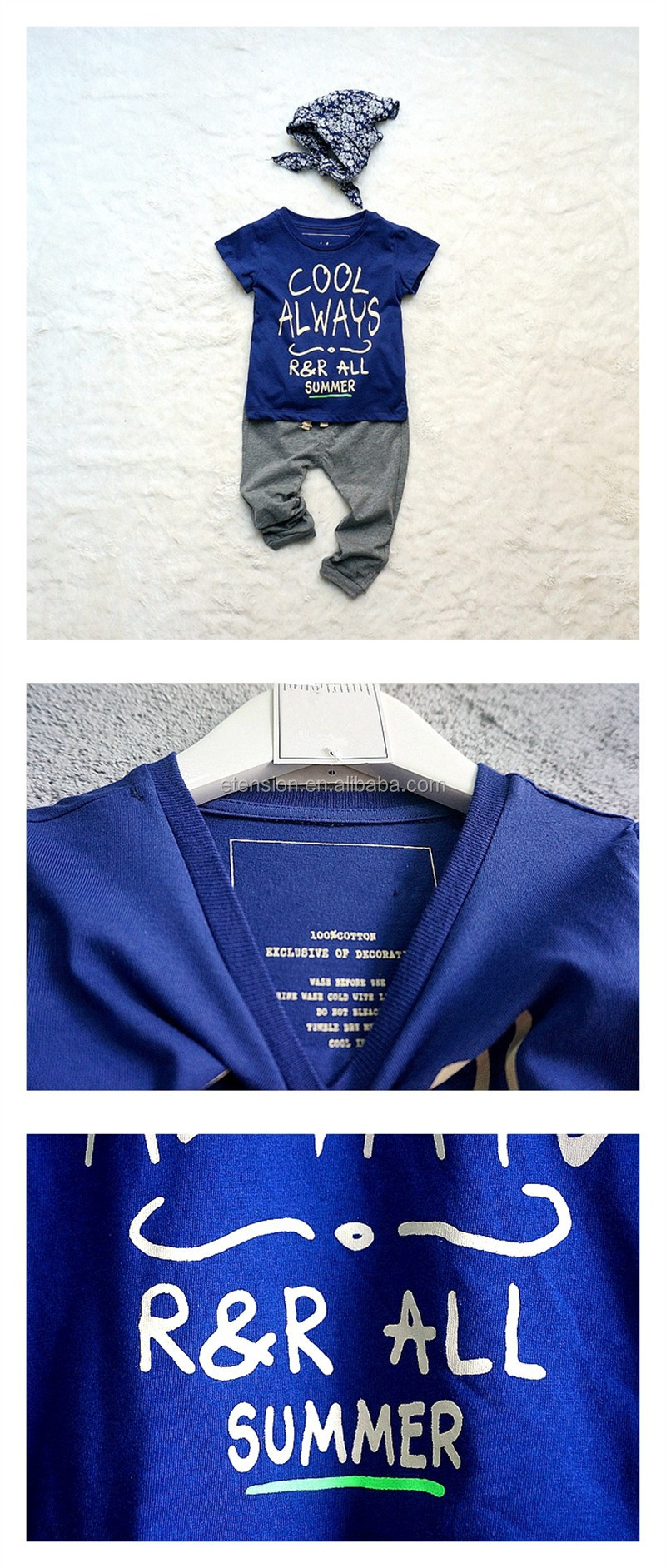 トップファッション男の子安いブループリントtシャツキッズアイテム仕入れ・メーカー・工場