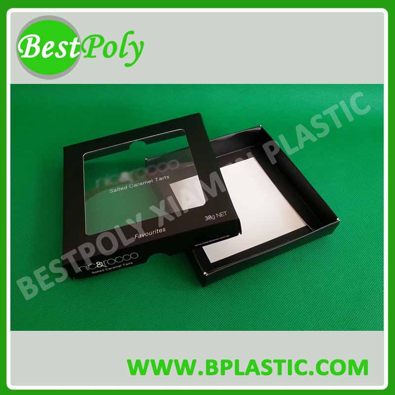 Paper Packaging Box for Macarons, Egg Tart, Chocolates, Paper Window Box, Paper Drawer Box