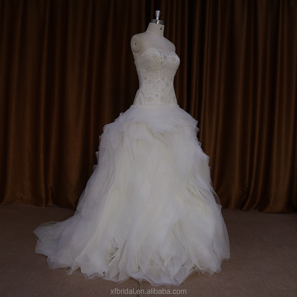 flattering,lured flattering crinoline with rings ruffle organza aline bridal