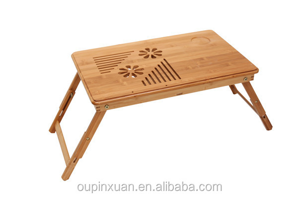 2014年新製品、 ポータブル折りたたみ竹のラップトップテーブル、 ノートブックのテーブル。仕入れ・メーカー・工場