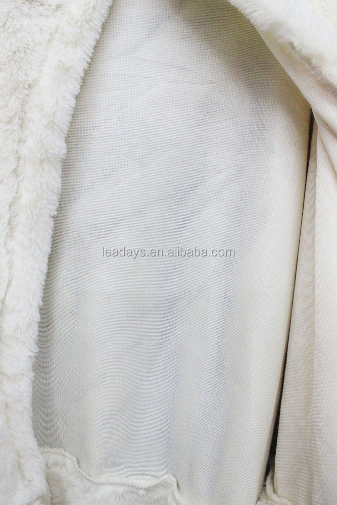 純白の色ベストセラーの冬の毛皮のポンチョ仕入れ・メーカー・工場