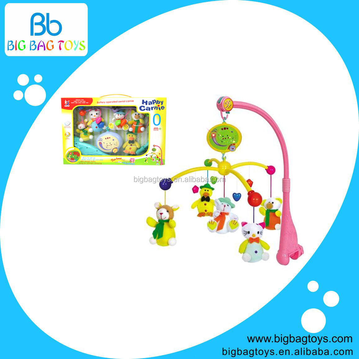 新製品プラスチックベビーラトル赤ちゃんのおもちゃのためにプラスチック製の動物と問屋・仕入れ・卸・卸売り