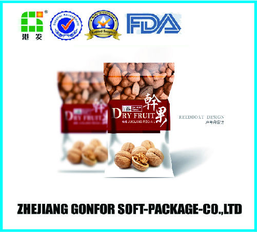 Stand up empty tea bag packaging with zipper