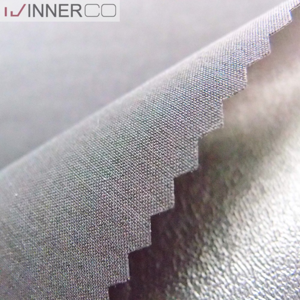 Heather color stretch film 100 polyester woven fabric