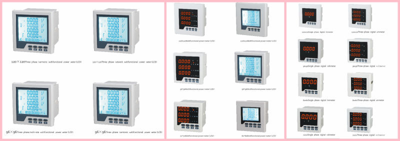 多機能パワーメータ三相( lcd)、 電流と電圧の計測器仕入れ・メーカー・工場