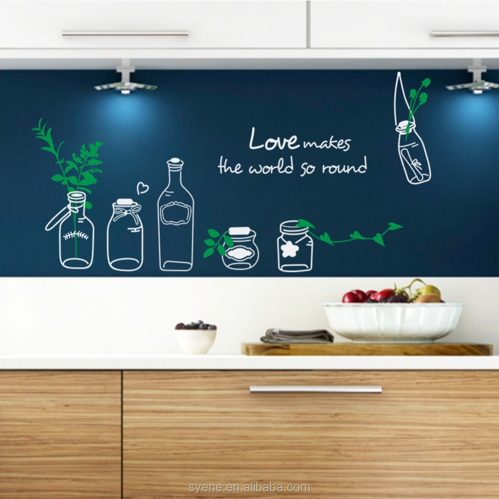 Keuken kamer muurstickers decal 3d home decor vinyl quotes liefde ...