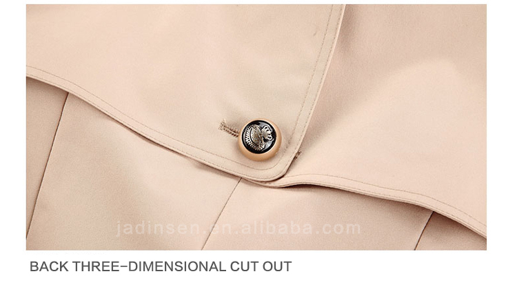 新製品2015ダブル- ブレストミディアムスタイル風のコート仕入れ・メーカー・工場