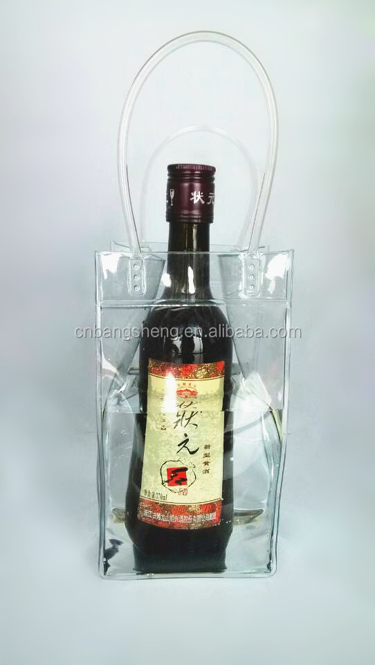 中国2014年エコ- フレンドリーな防水プラスチックハンドル付きワインのアイスバッグ問屋・仕入れ・卸・卸売り