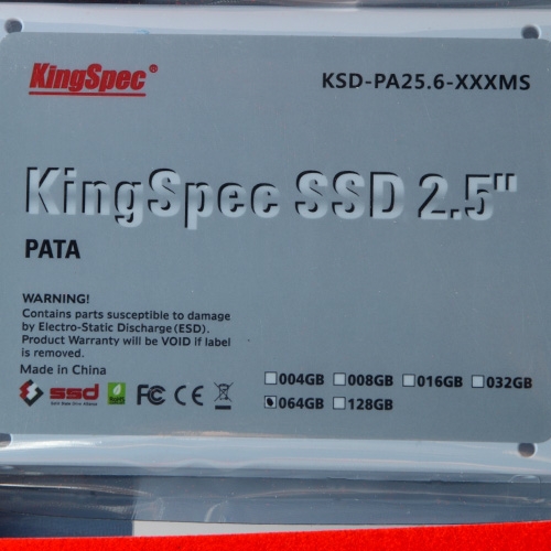 32GB KingSpec 2.5-inch PATA/IDE SSD Solid State Disk (MLC Flash