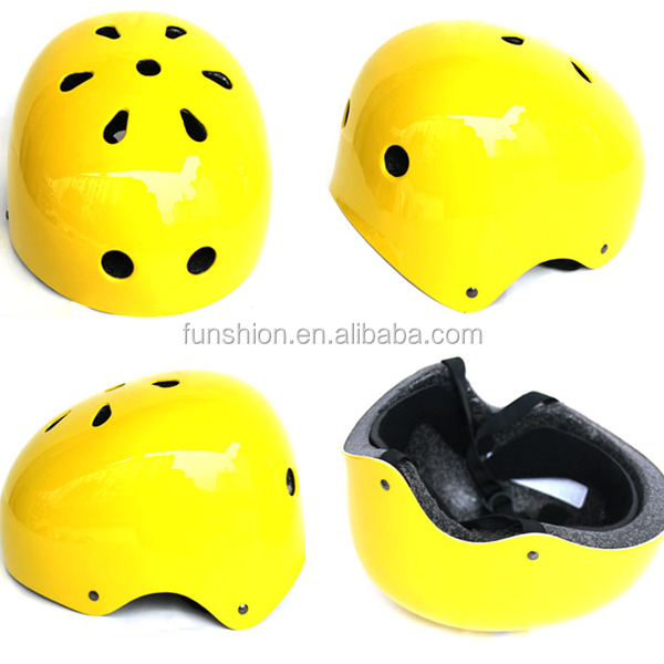 yellow helmet bike