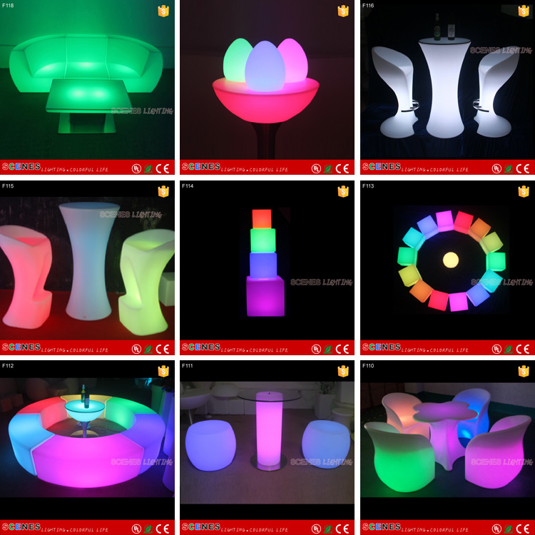 rgb16色の照射された光輝く素敵なカラフルなビーチ防水屋外ミニマジックキューブテーブルを導いた、 バー用ledキューブチェア仕入れ・メーカー・工場