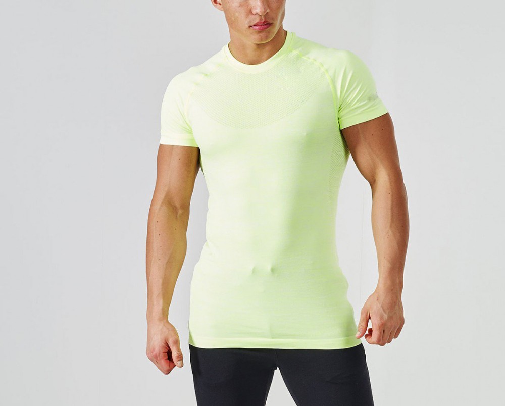 Gymsharkフィットネスタイトなスキニー熱い販売半袖tシャツ用ランニング男性卸売仕入れ・メーカー・工場