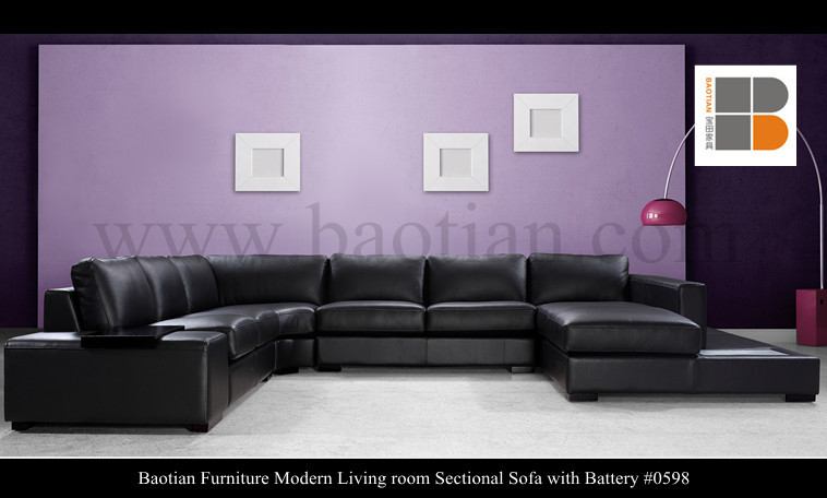 Led meubels, u vorm sofa set grote bank met led verlichting ... Verlichting woonkamer bank