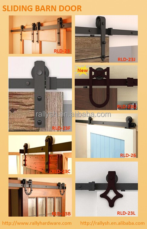 Rustic 6 Interior Sliding Barn Door Kit Hardware Set Black