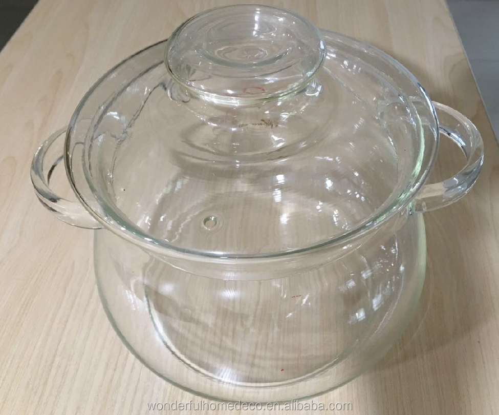 Eco Friendly Graceful Glass Cooking Pot/clear Glass Cooking Pot/tempered Glass Cooking Pot Buy