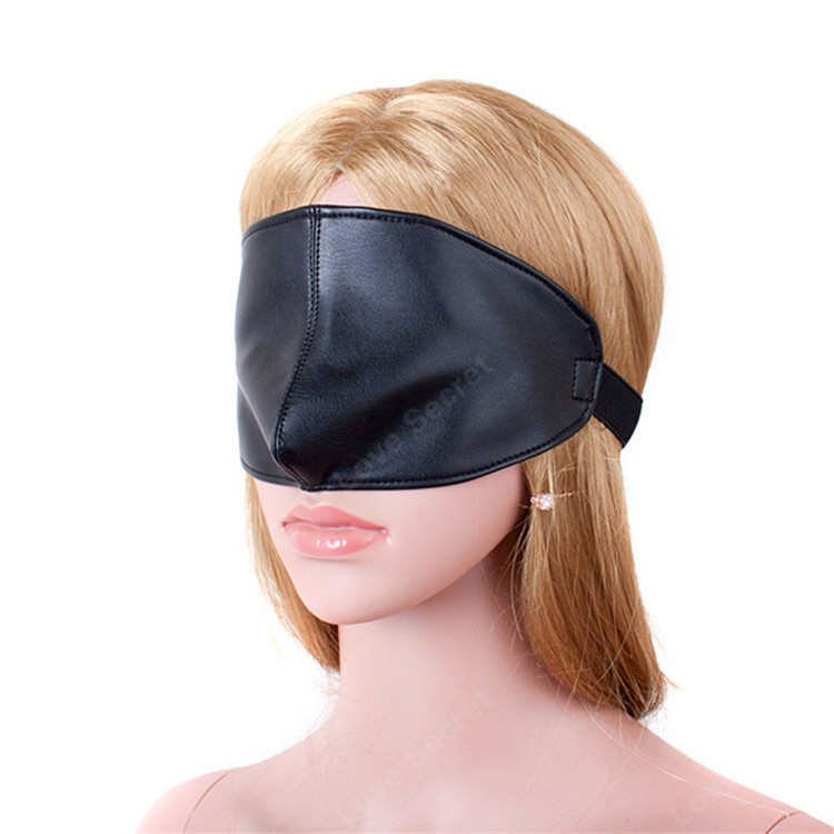 Blindfold Mask Sandm Pu Leather Bondage Restraints Erotic Toys Cosplay Eye Mask For Women Buy 