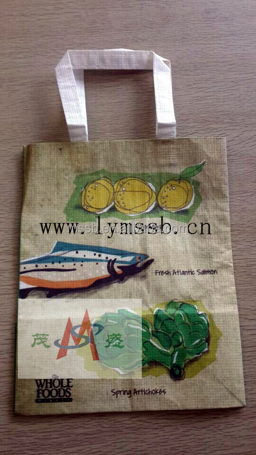 2014 NEW ARRIVAL environmental warp and weft paper bag