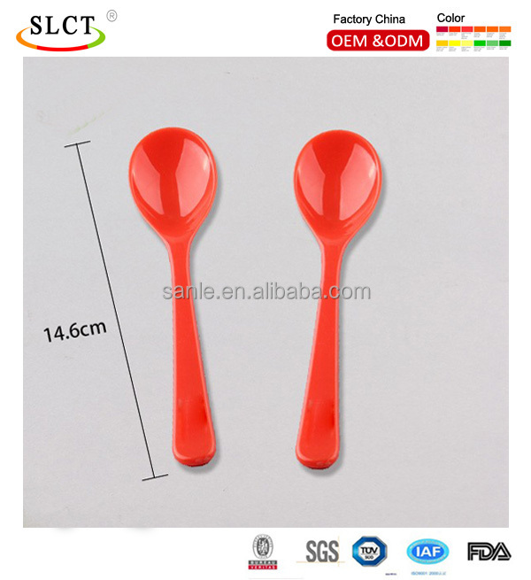 Hot colorful food grade pp material plastic spoon