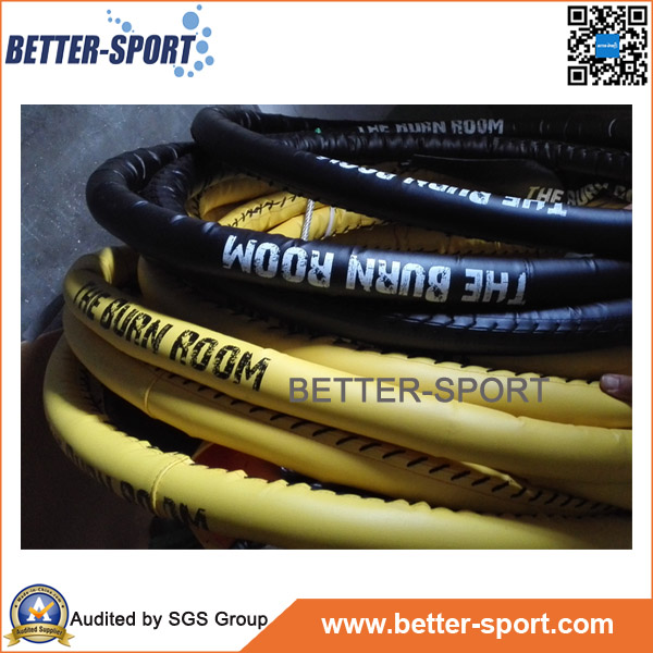 yellow black boxing ring ropes