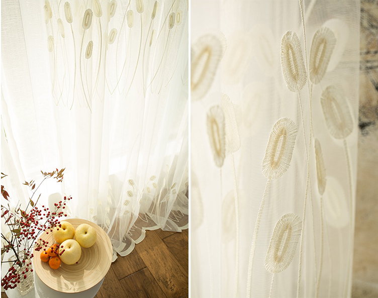 Groothandel reliëf beige luxe sheer gordijnen stof fancy elegantie ... Woonkamer beige gordijnen