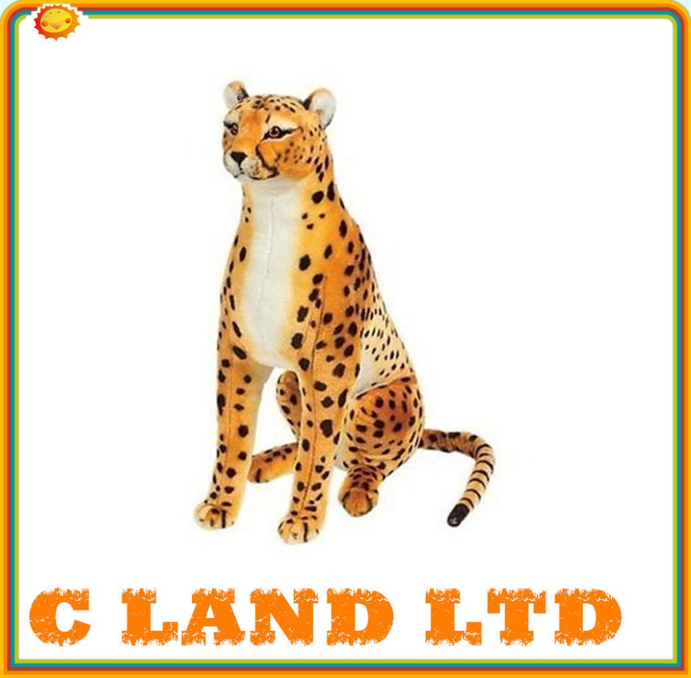 big gaint plush cheetah stuffed baby cheetah plush animal toy