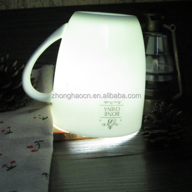 Zh5-379 huantai zho<em></em>nghao は トップ グレード透明薄肉tranclucence光沢の ある カスタマイズ さ れ た デザイン細かい新しい ボーンチャイナマグ仕入れ・メーカー・工場