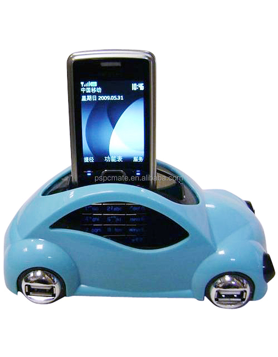 かわいい車形4ポートusb2.0ハブ携帯電話ホルダー付き問屋・仕入れ・卸・卸売り
